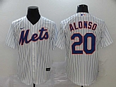 Mets 20 Pete Alonso White 2020 Nike Cool Base Jersey,baseball caps,new era cap wholesale,wholesale hats